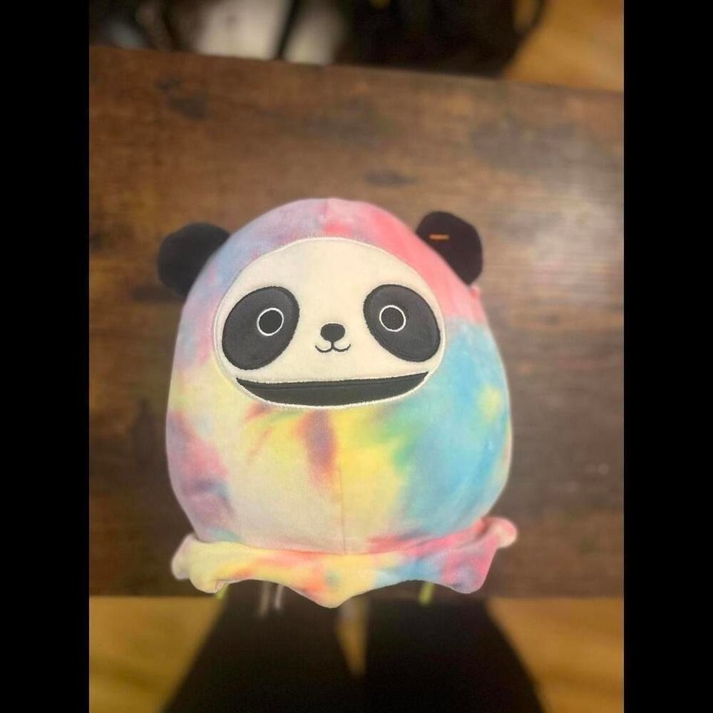 Squishmallows Tie-Dye Panda Plush‎ - Size 8"